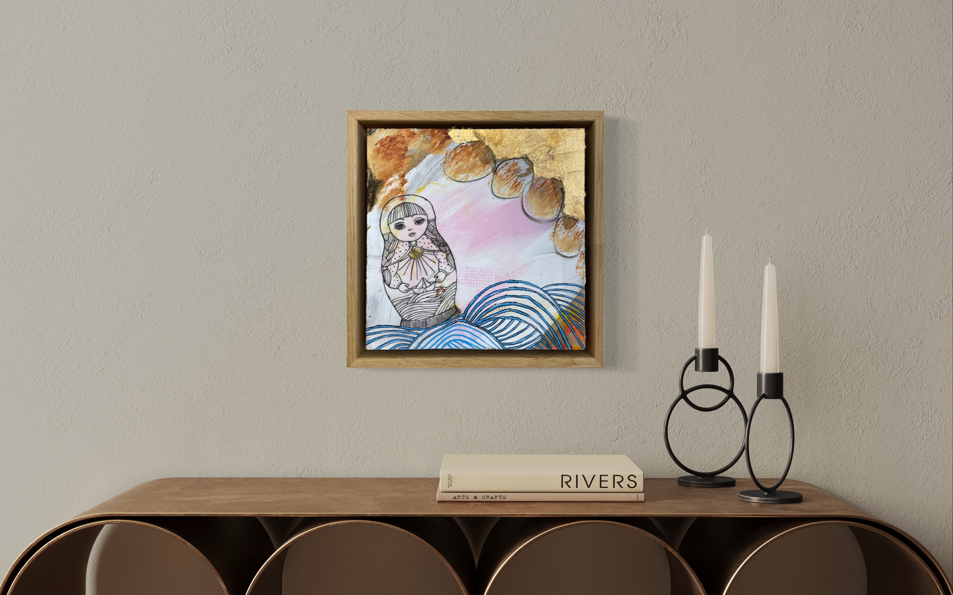 (SOLGT)
Frk. Bølgegang, 25x25 cm