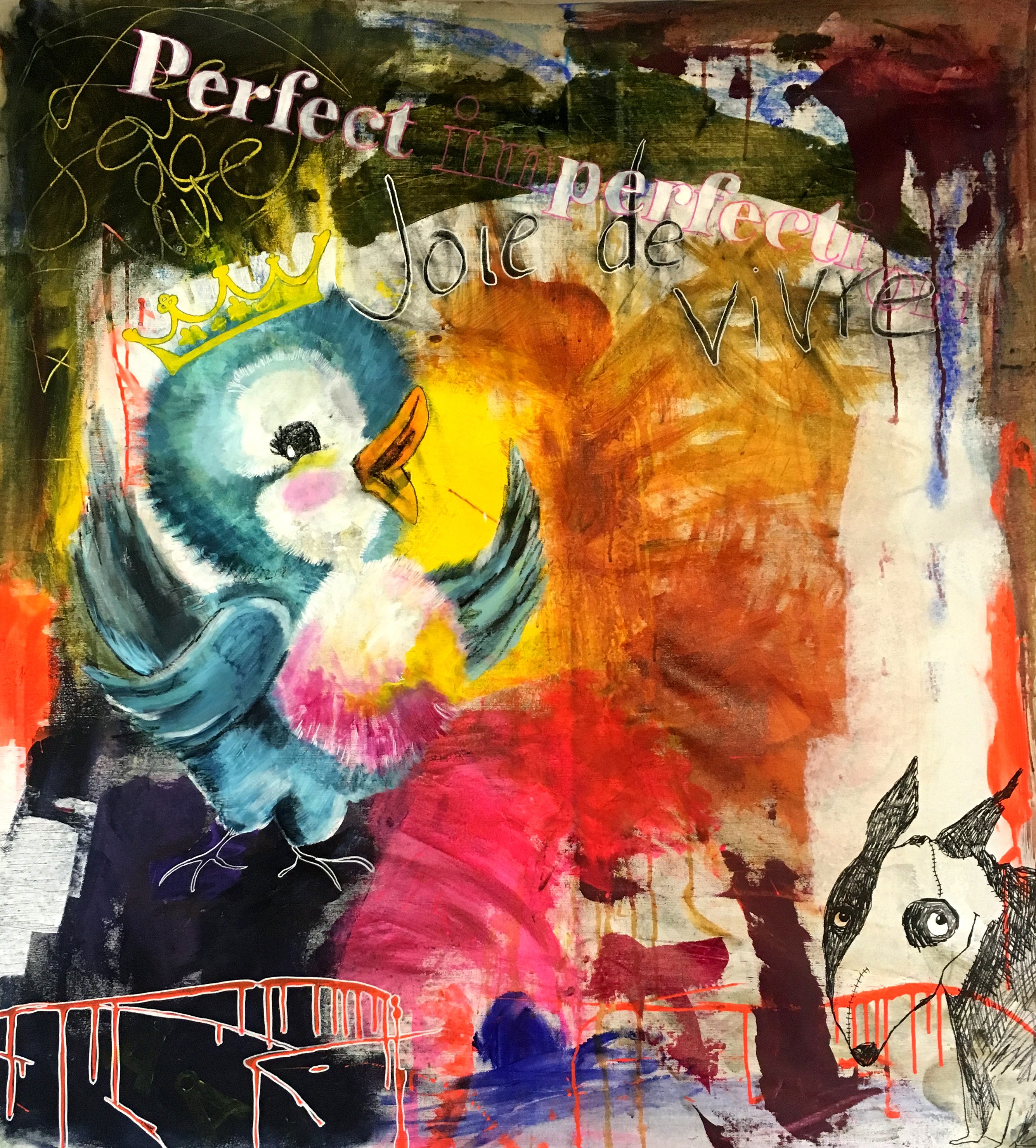 Joie de Vivre - Giclée print, 40x40 cm