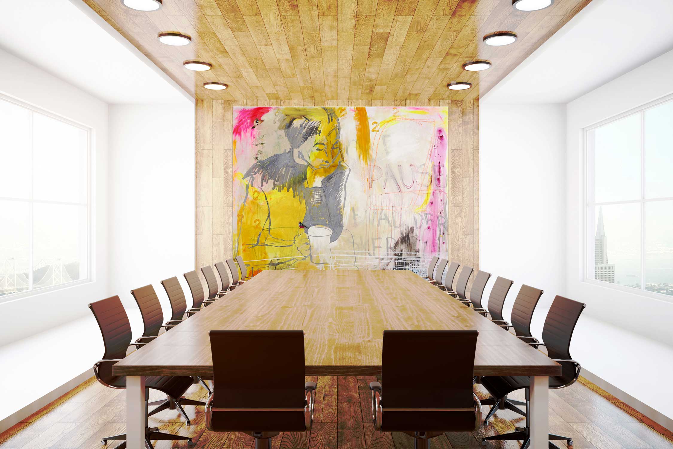 Take a Break - Giclée print, 90x90 cm