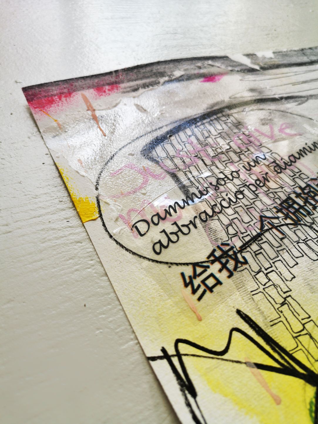 Give Me a Hug Goddammit (Original), 60x80 cm