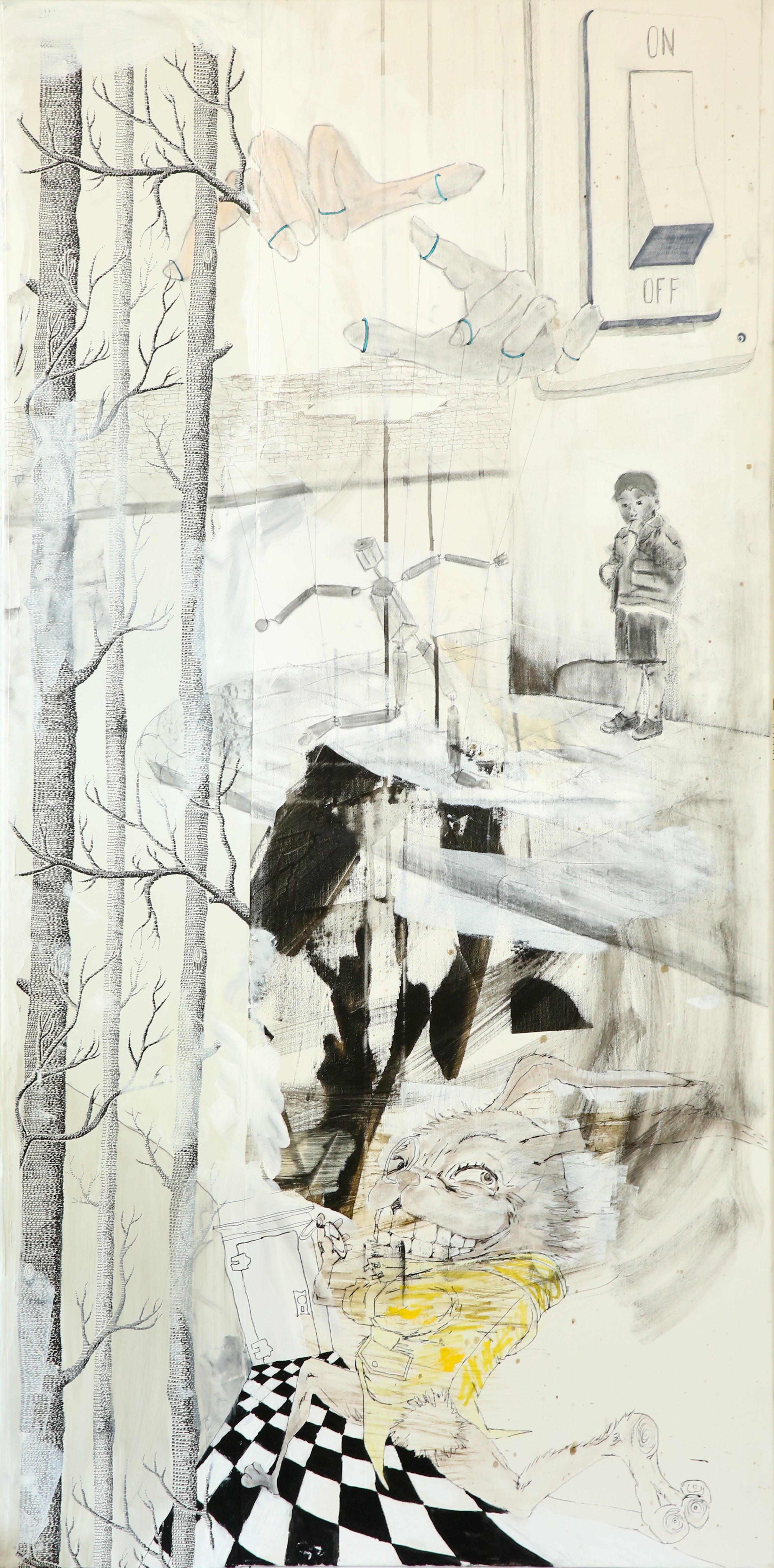 Down the Rabbit Hole (Original), 80x120 cm