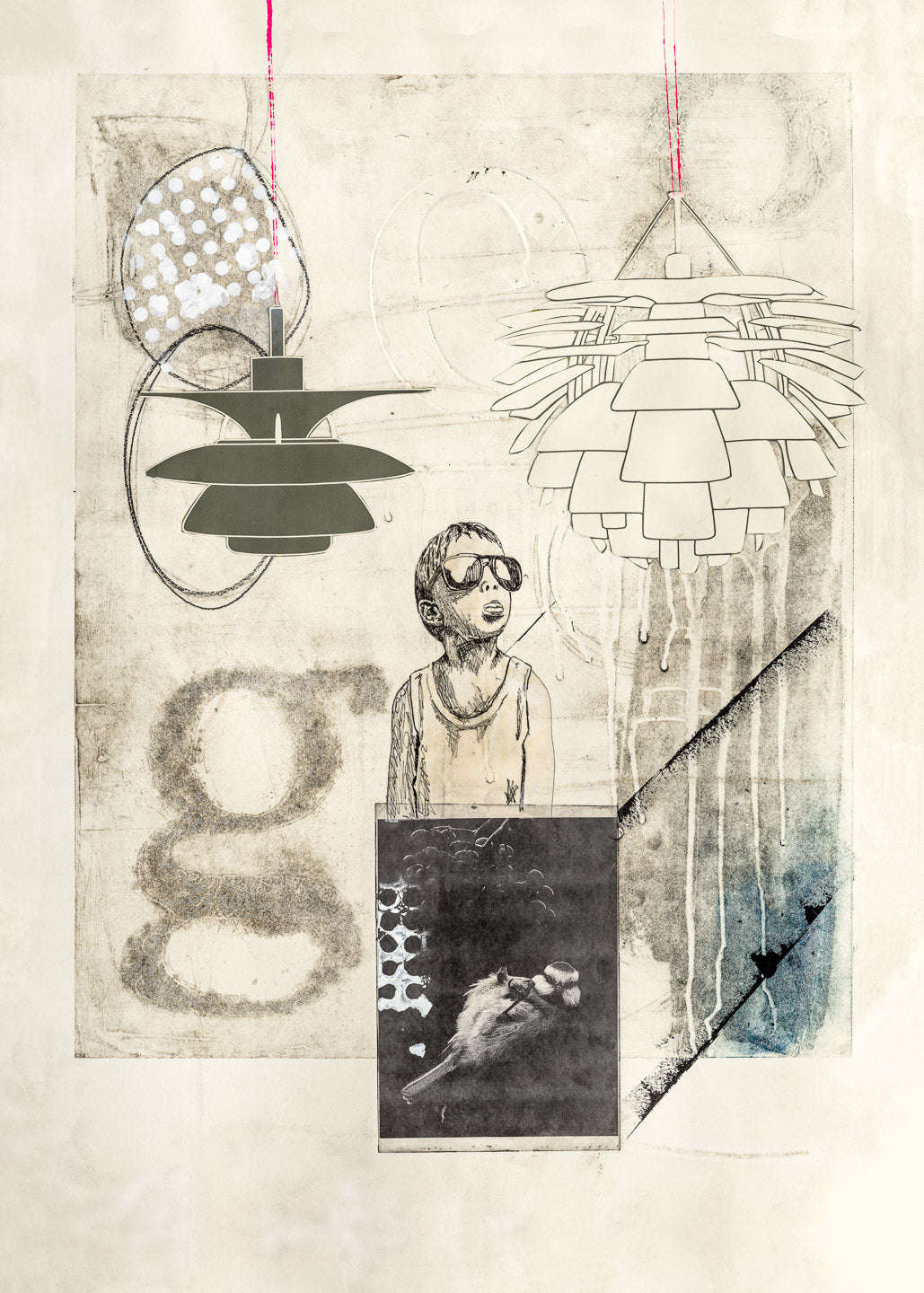 Shine a Little light (Original), 50x70 cm