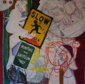 Hunting Children, 100x100 cm