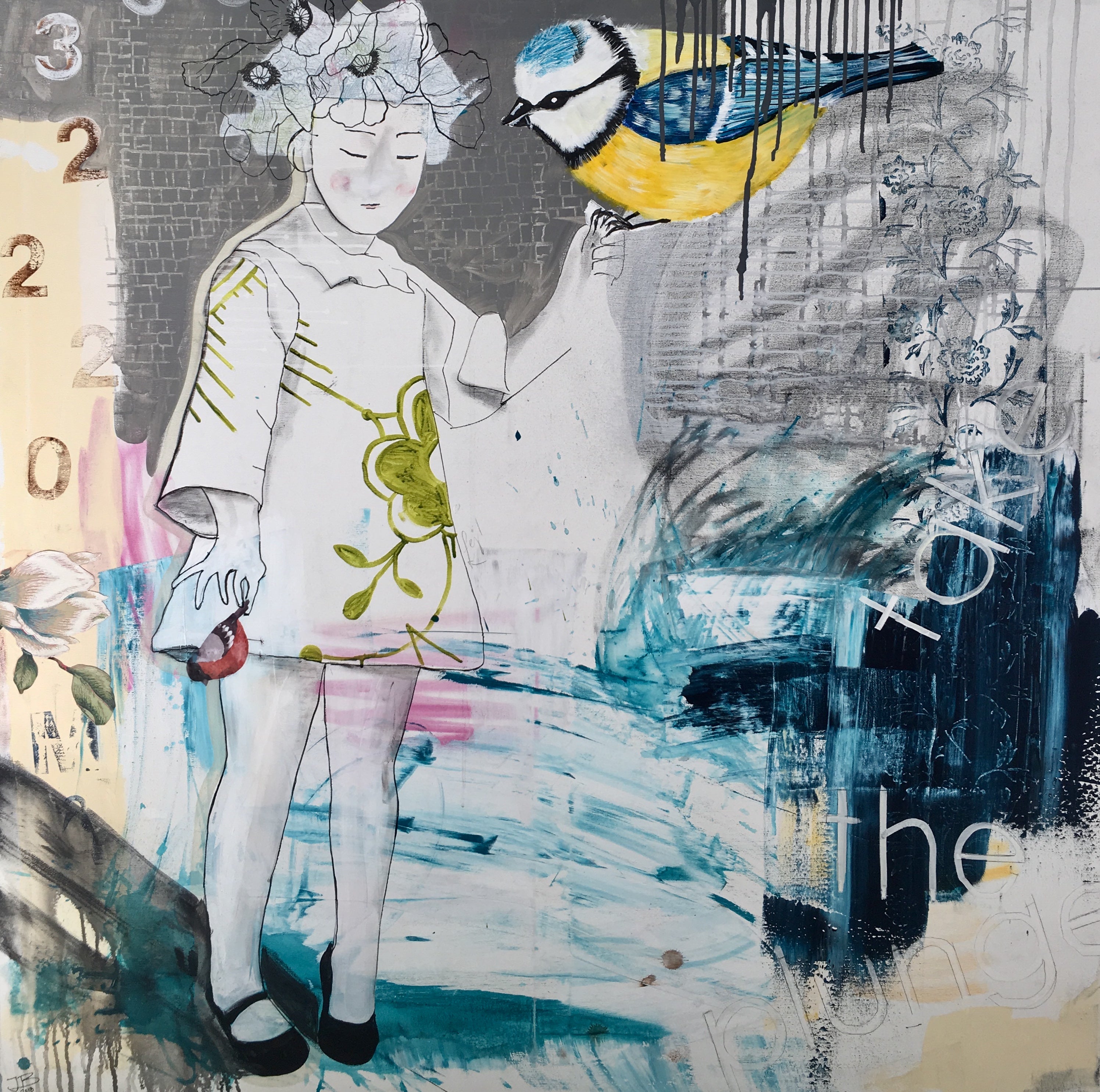 Leap of Faith (Original), 120x120 cm