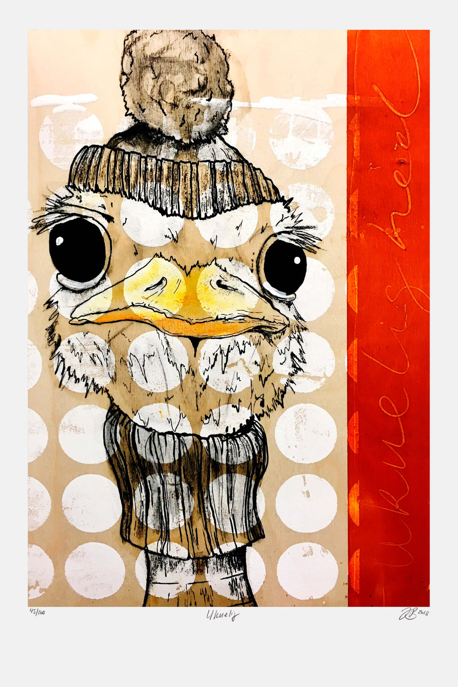 Ukuelig - Giclée , 40x60 cm (indrammet 70x50 cm) - SNART UDSOLGT