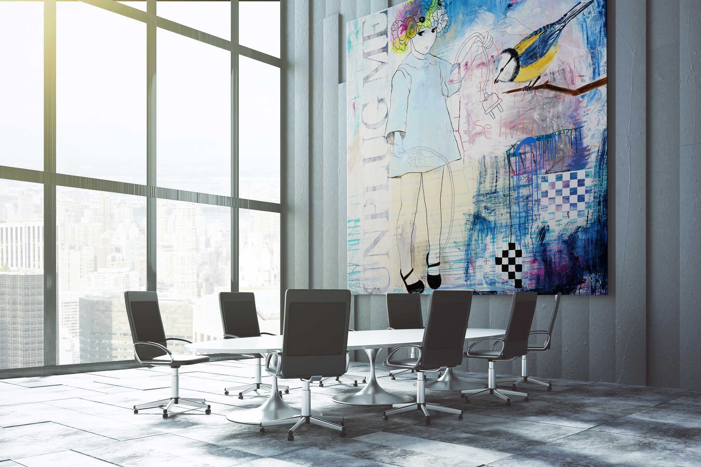 Unplug Me - Giclée print, 90x90 cm