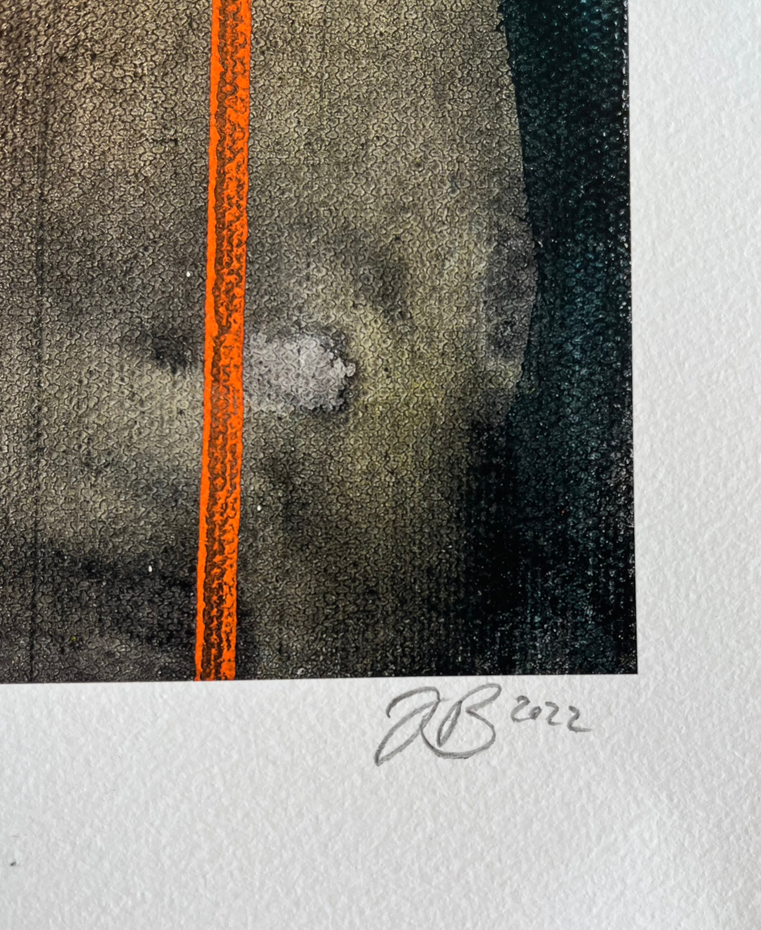 There lives a young girl - Giclée, framed 100x100 cm