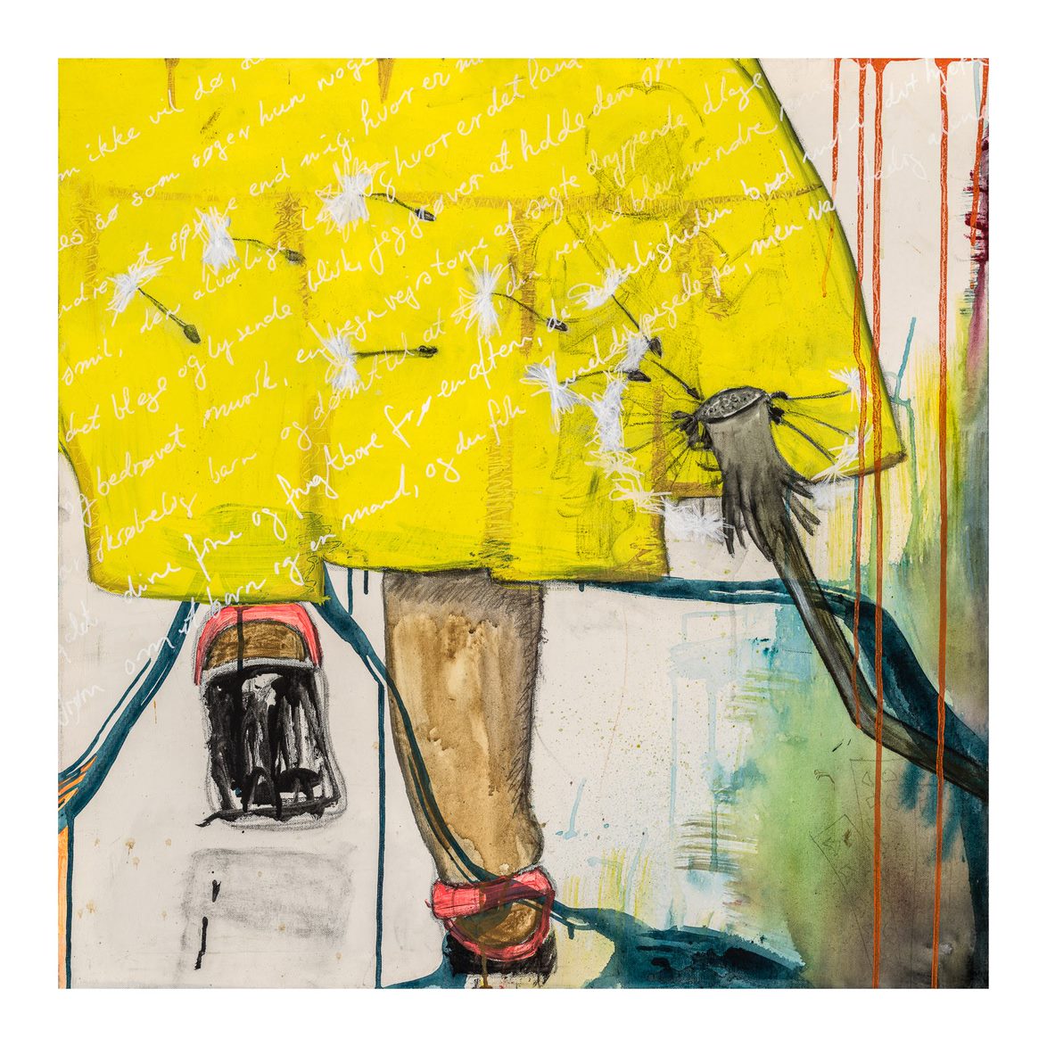 There lives a young girl - Giclée, framed 100x100 cm