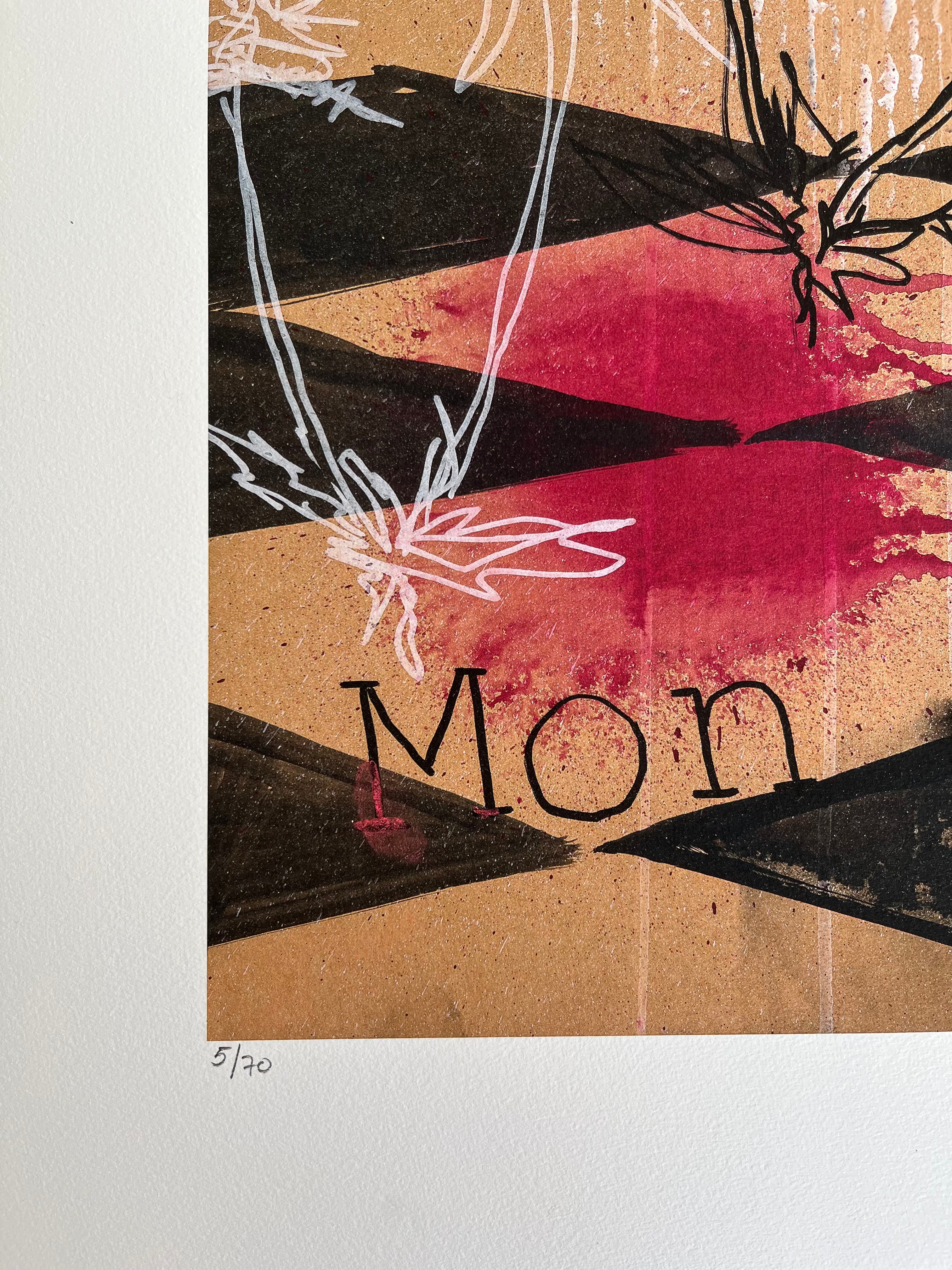 If I Lick It, It's Mine - Giclée, framed 110x110 cm