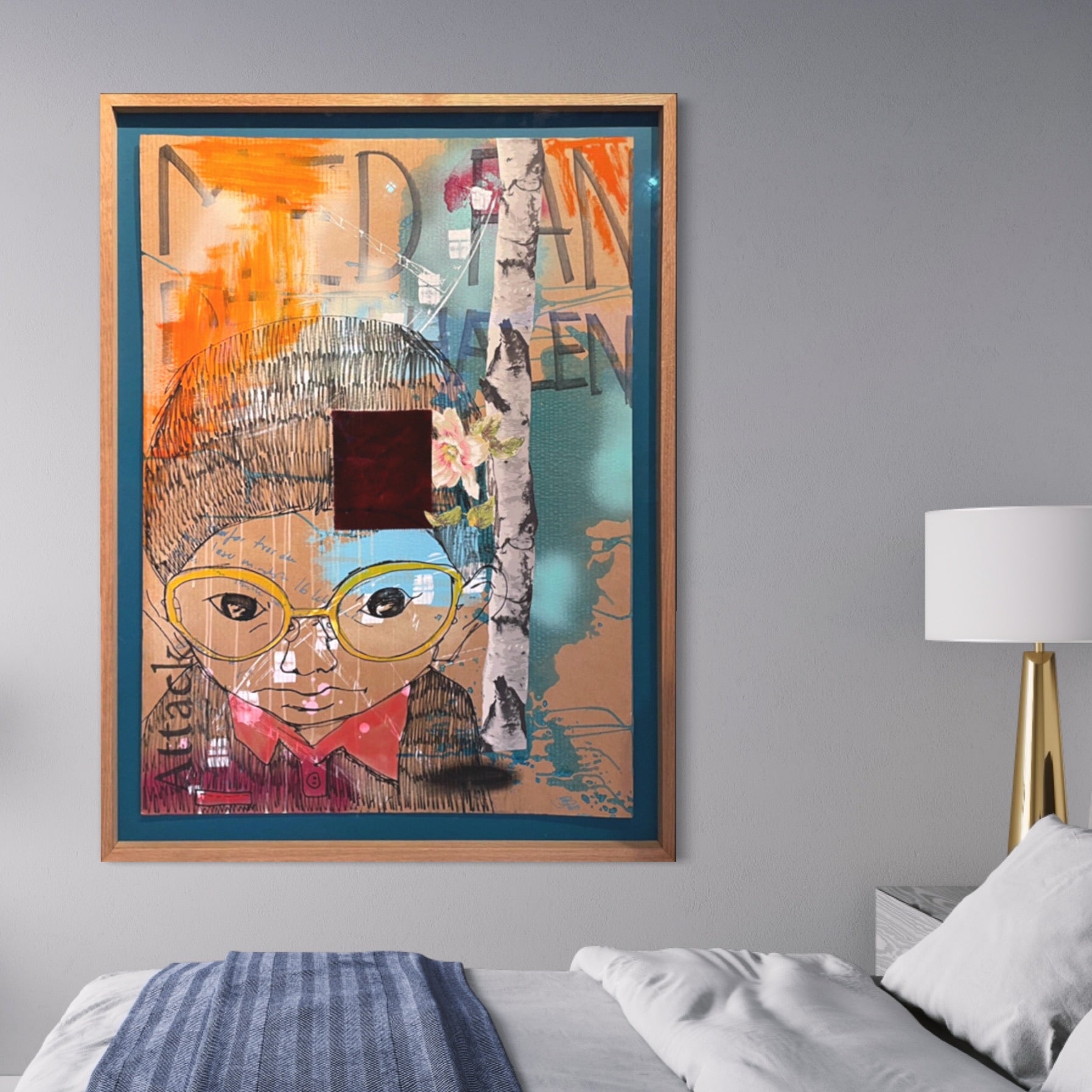 Devil At Their Heels (Original), 83x110 cm