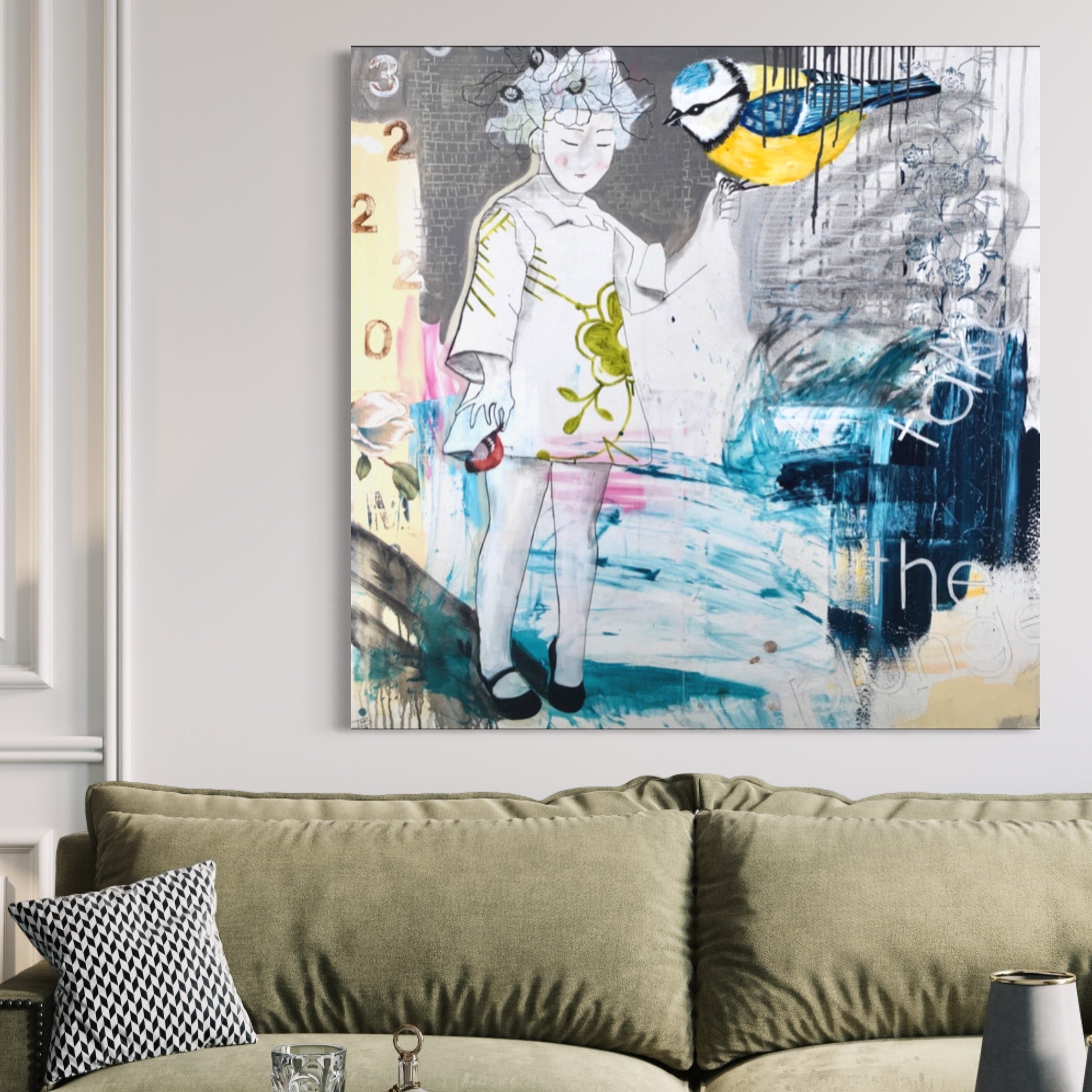 Leap of Faith (Original), 120x120 cm