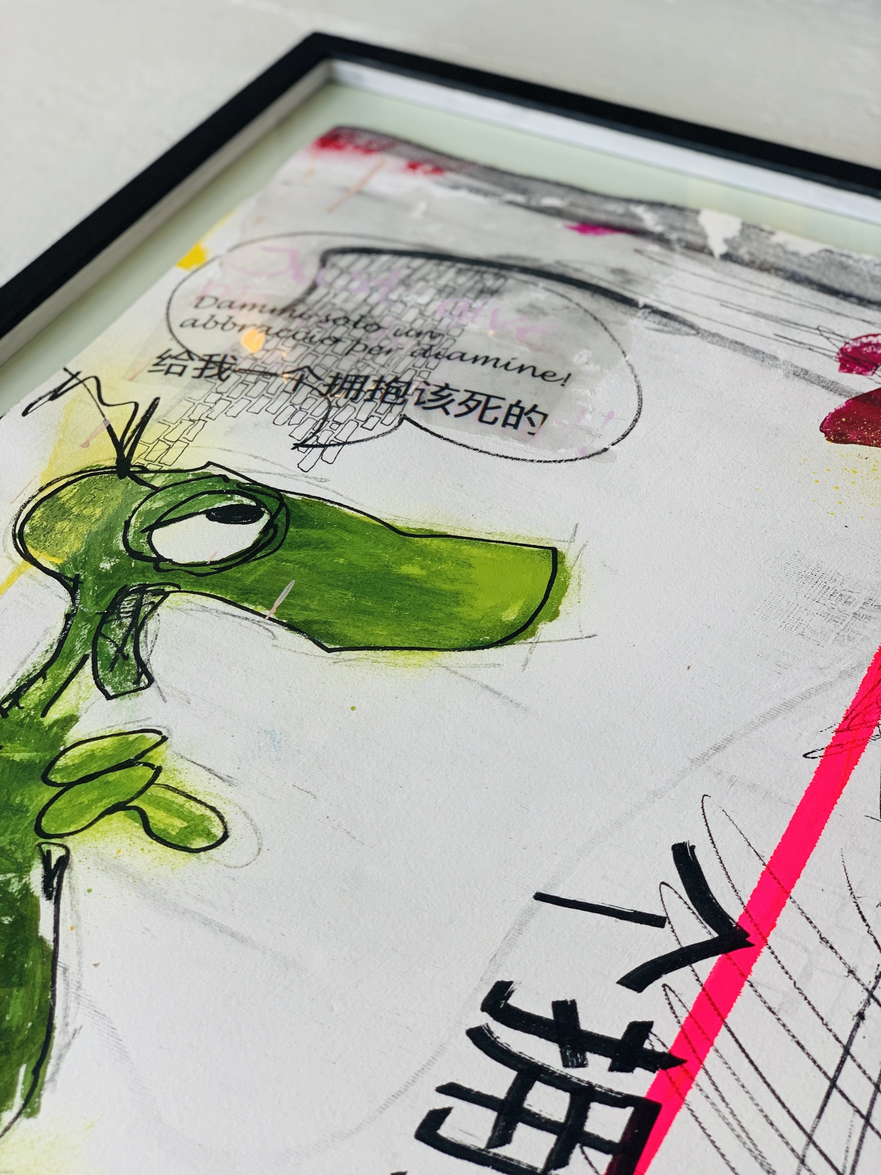 Give Me a Hug Goddammit (Original), 60x80 cm