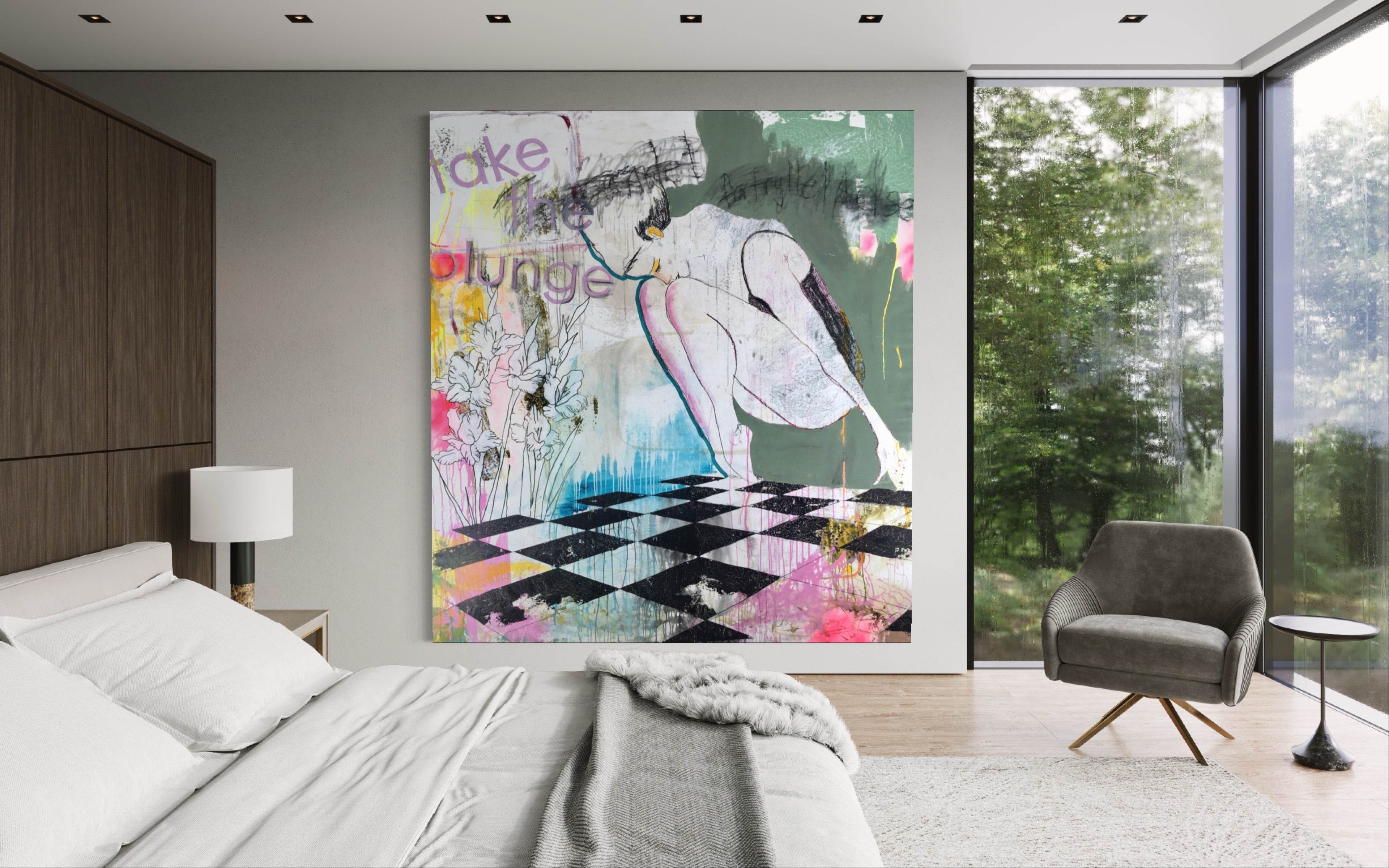 Take the Plunge (Original), 203x210 cm