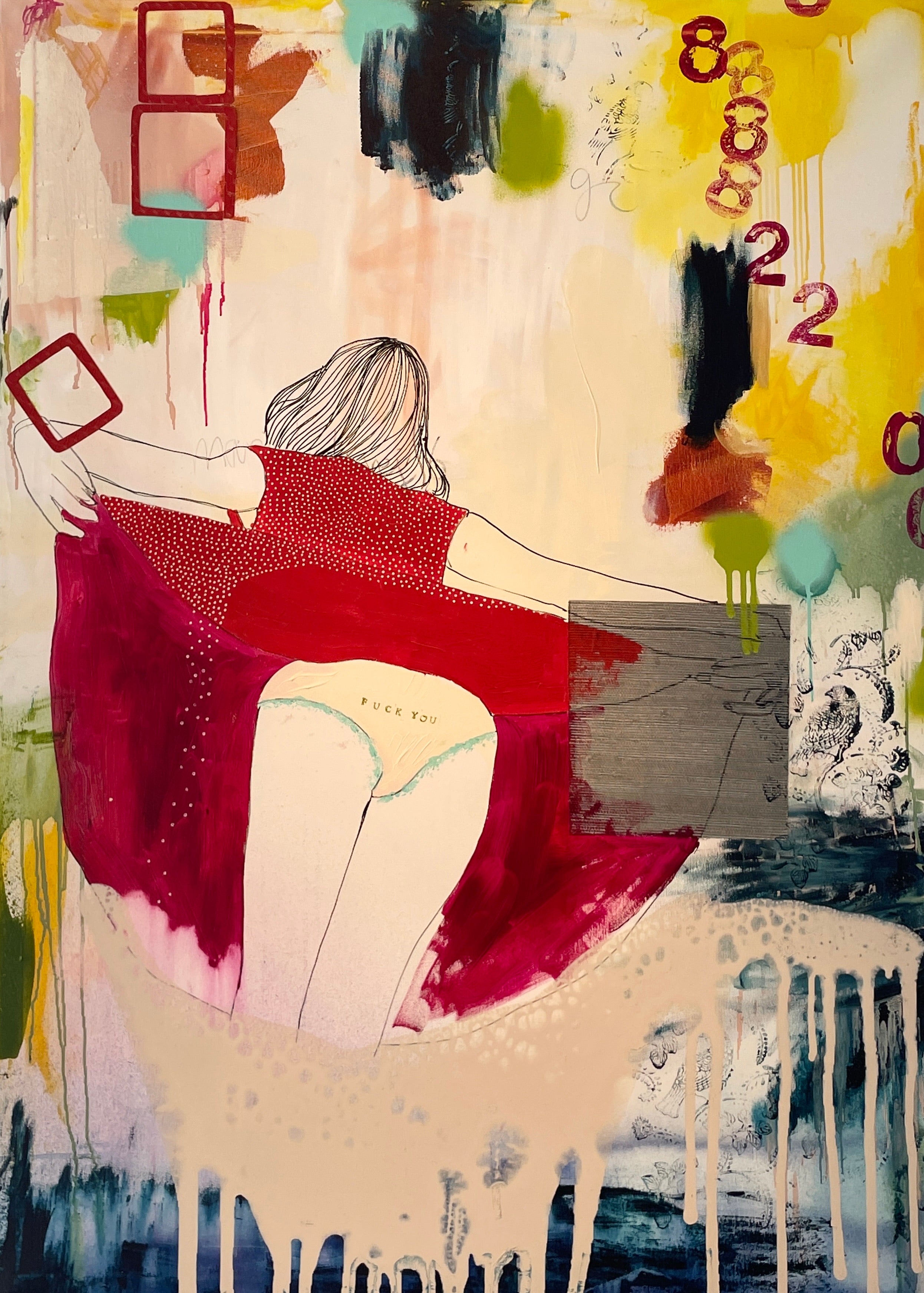 Fuck You II, 100x140 cm