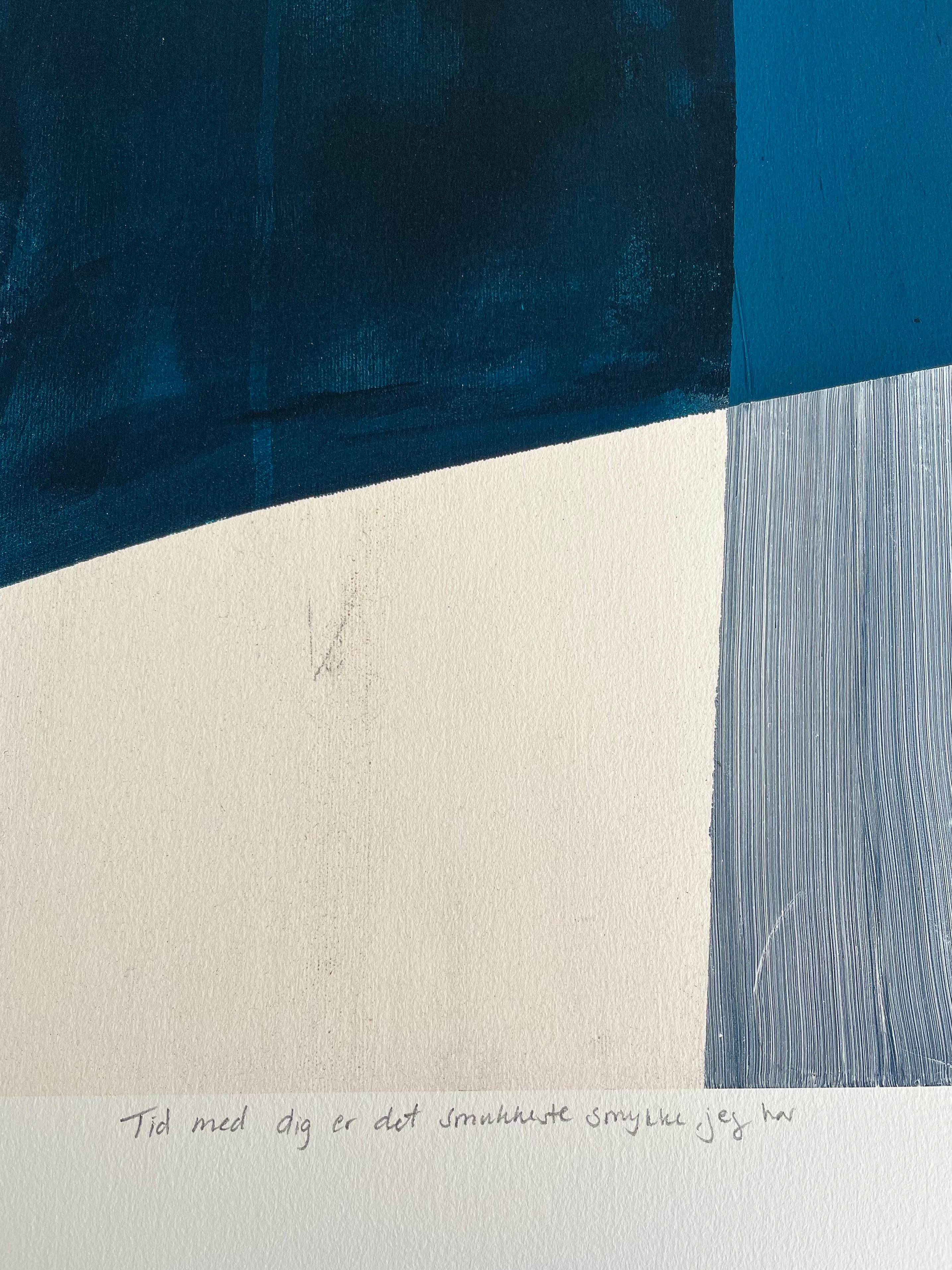 Time with you is the most beautiful piece of jewelry I have - Giclée, framed 110x150 cm