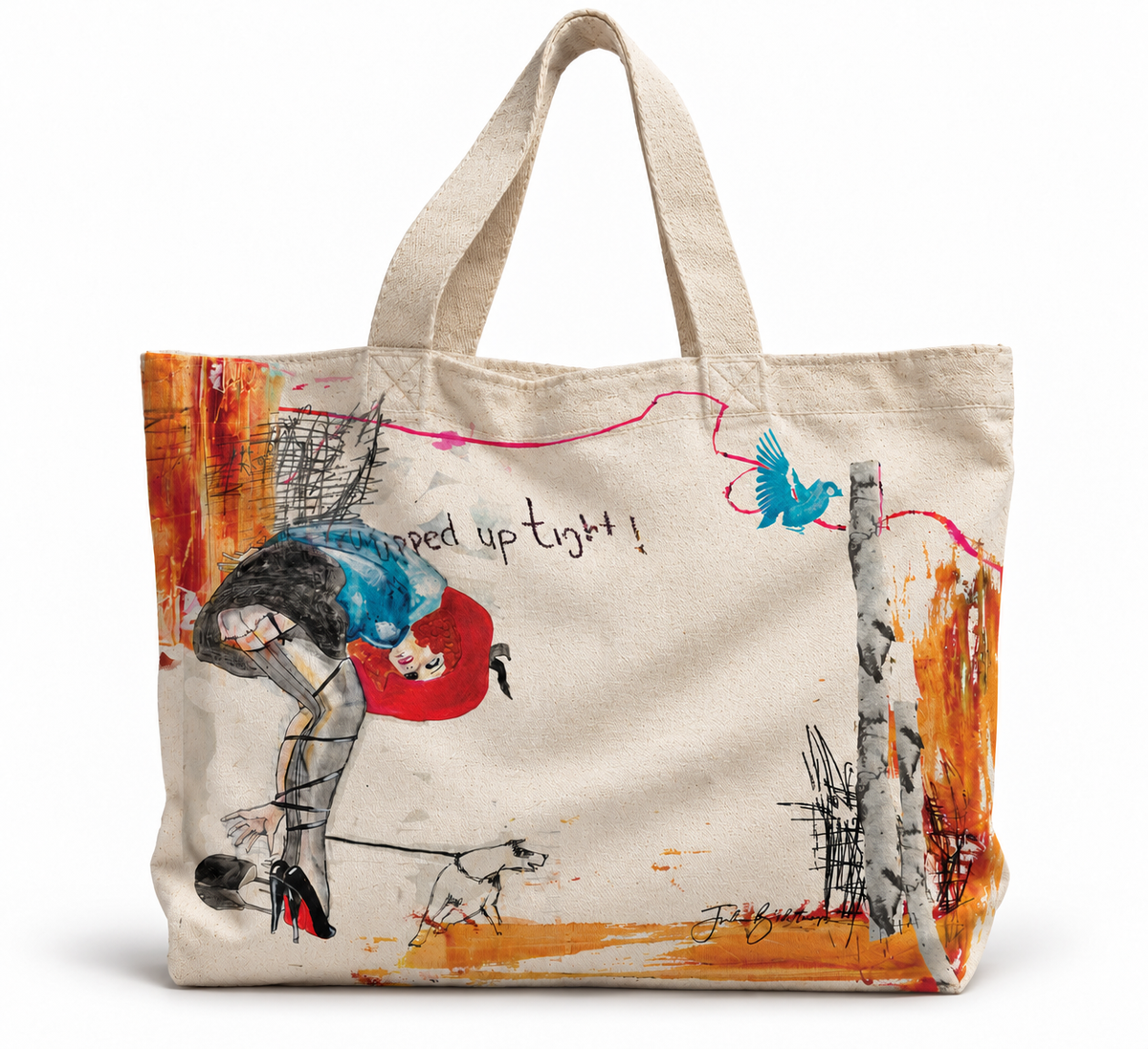 Wrapped up tight - totebag