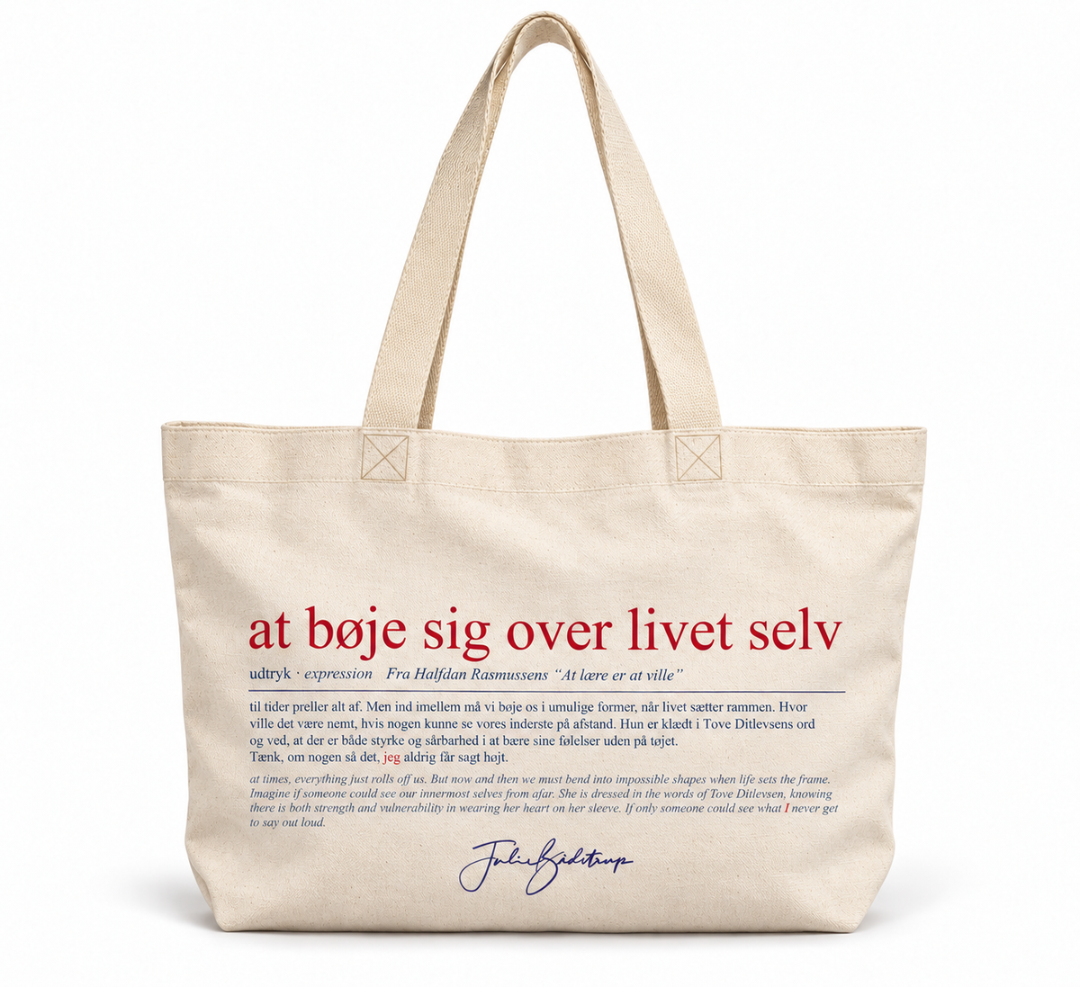 At bøje sig over livet selv