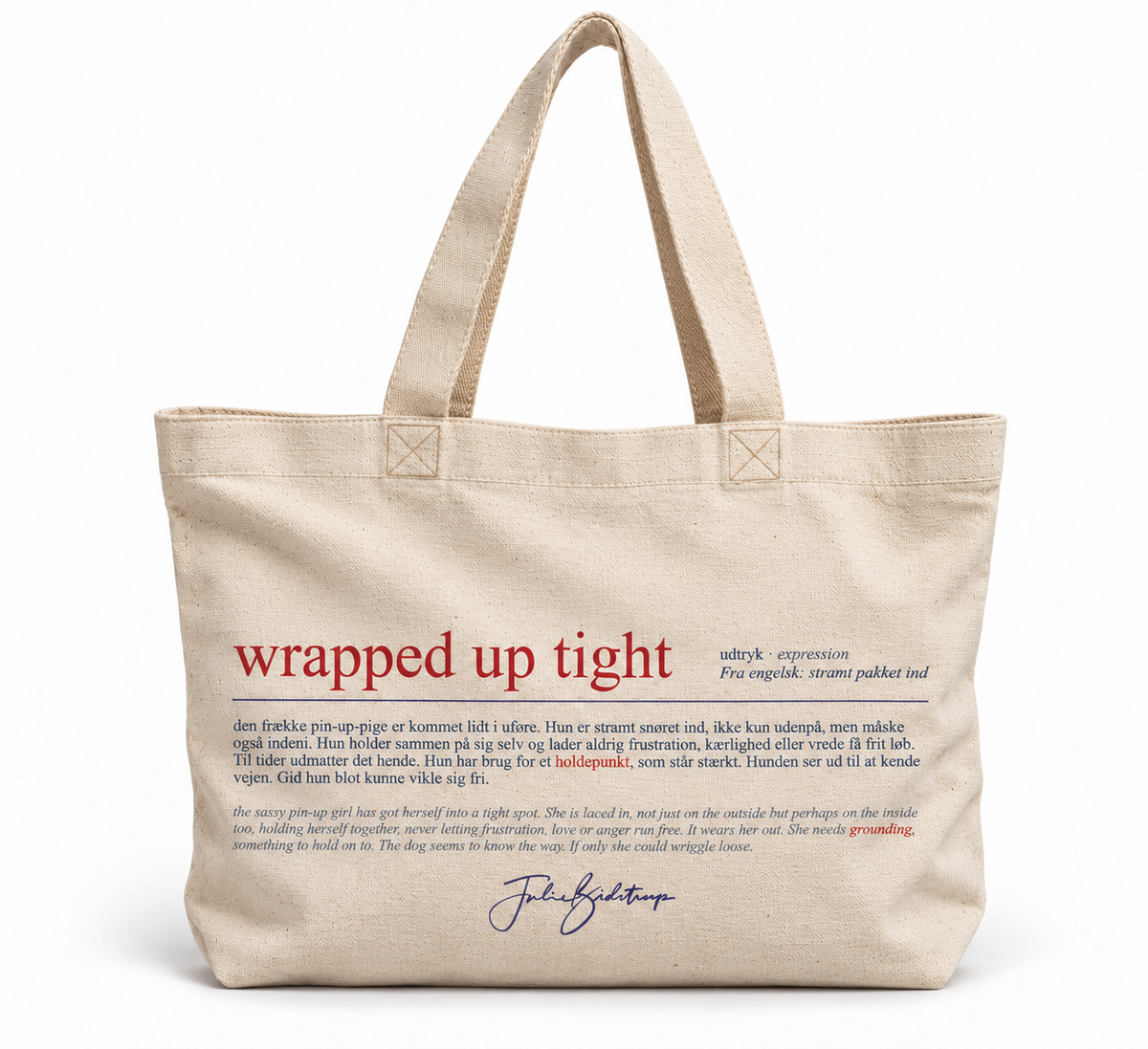 Wrapped up tight - totebag