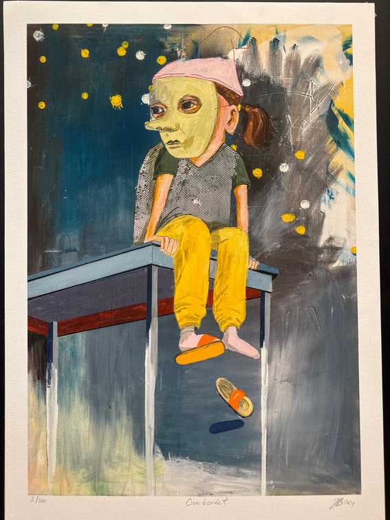 Over bordet - Giclée , 40x60 cm (indrammet 70x50 cm)