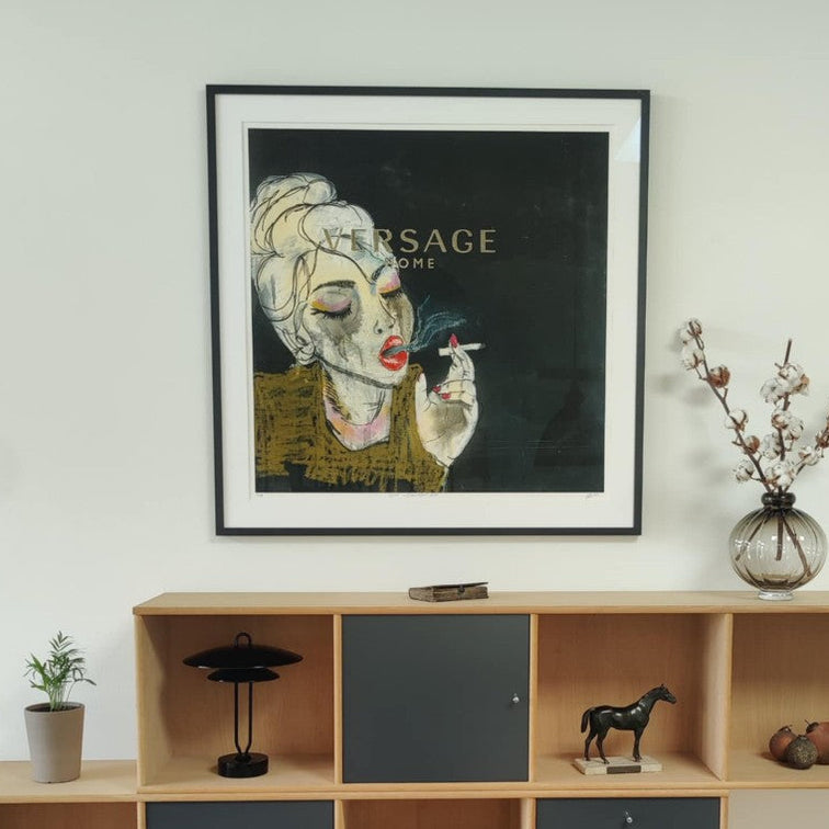 What a beautiful ride - Giclée, indrammet 100x100 cm