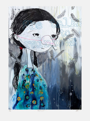The Bird Girl - Giclée print, 50x70 cm