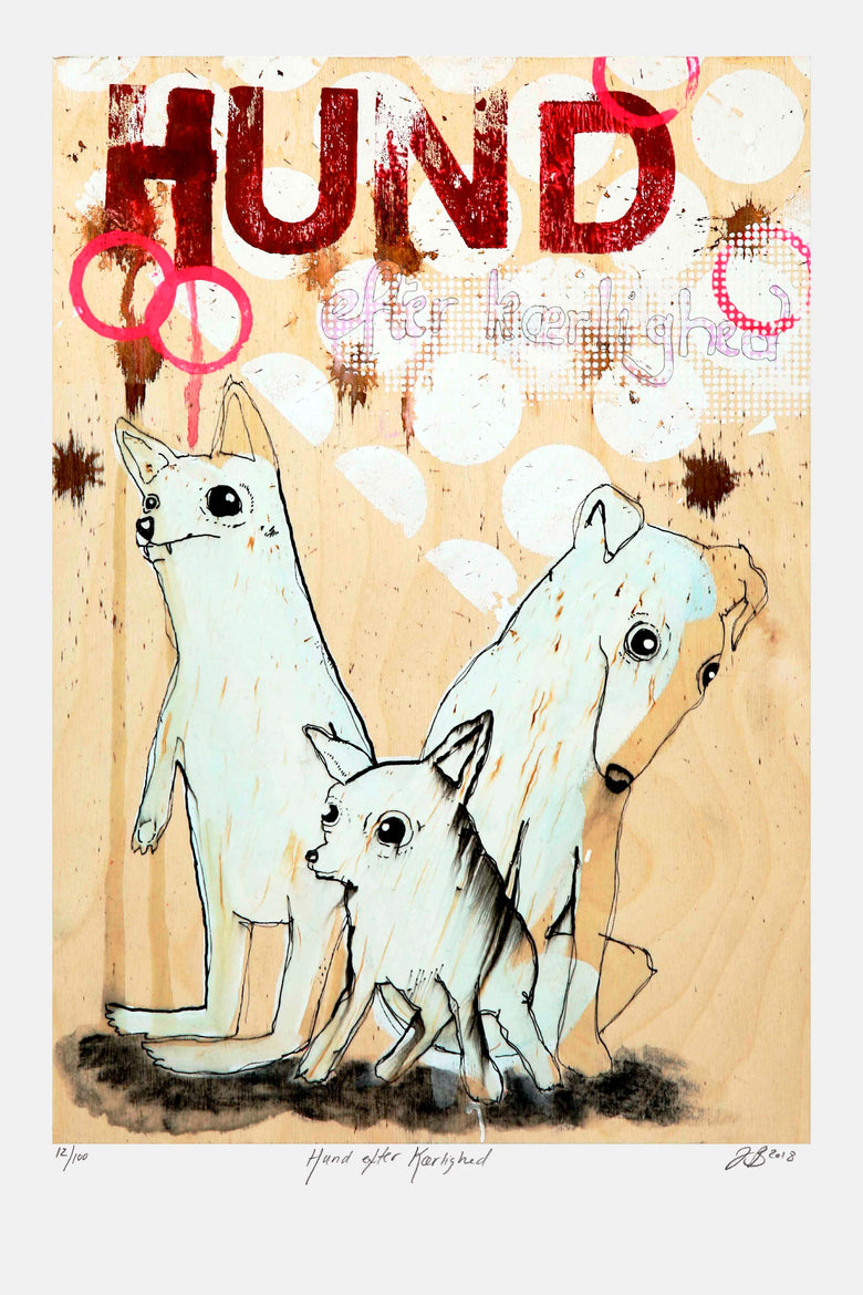A dog for love - Giclée print, 40x60 cm