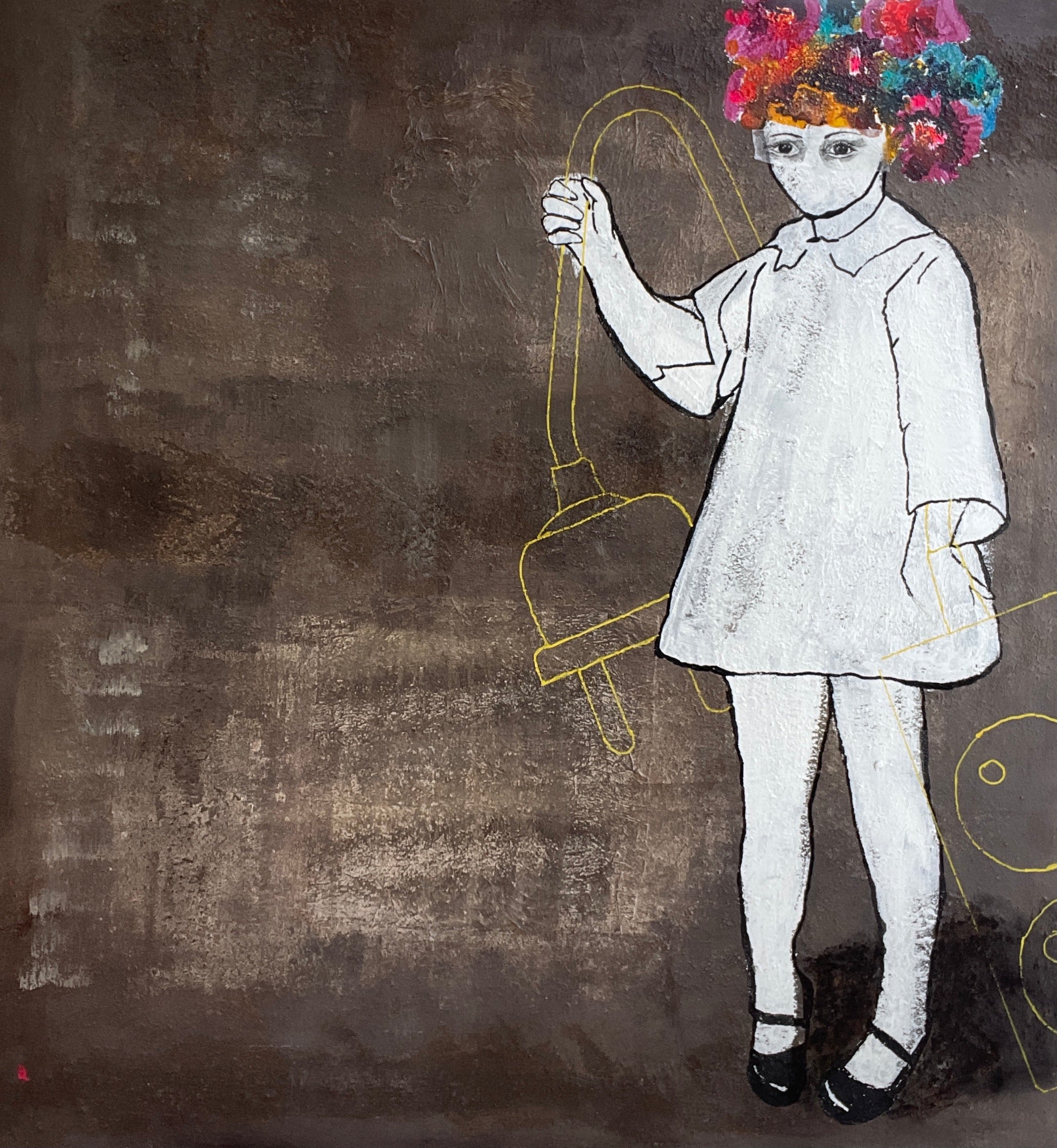 Cocoa Ceremony, 80x80 cm